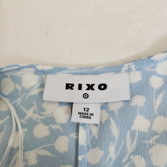 RIXO for Target ditsy floral midi dress blue white lace romantic feminine 12 - Picture 9 of 10